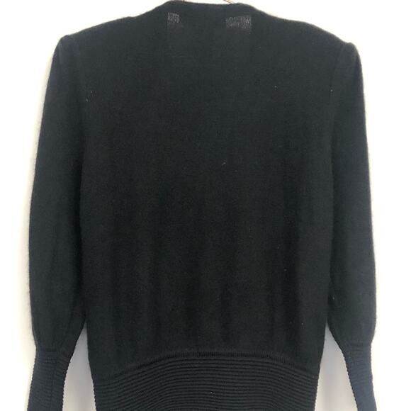 Vintage v-neck sequins lambswool sweater - Picture 2 of 4